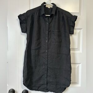 Cloth & Stone Anthropologie Linen Short Sleeve T-Shirt Dress